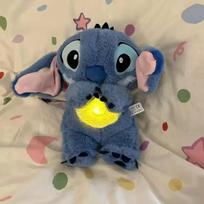 Kvėpuojantis ir leidžiantis garsus, Stitch ausys juda, lėlė-kompanionė, pliušinis žaislas, vestuvinė lėlė 1pcs-move ears mėlyna