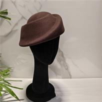 Hepburn Style Beret Hat Fedoras Woolen Top Hat Fashion Fascinators Hats  Airline Uniform kava