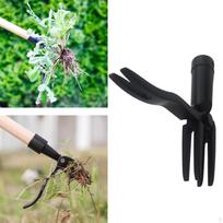 4 Claw Weeds Puller Tool Hand Weeding Without Bending Kneeling Digging Remover Stand green