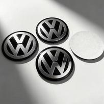 VW 3D Automobilio Ratlankio Centrinio Dangtelio Lipdukai Ženklelis Aksesuarai VW CC Sagitar, Magotan 4 VNT 56mm 60mm 65mm Jetta golf Golf8 Polo EP1 4pcs 60mm