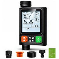 IPX5 Waterproof Digital Water Flow Meter LCD Display Digital Water Meter  Lawn Garden US