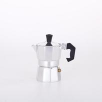 Pot Moka Foodgrade Italian Aluminum Single Valve Coffee Maker For Outdoor Home 1 serving (50ml),Aluminum Moka Pot white