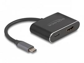 Adapter USB Delock Type-C™ Adapter do HDMI (DP Alt Mode) 8K z HDR i Power Delivery 100 W (64199) | 64199 | 4043619641994