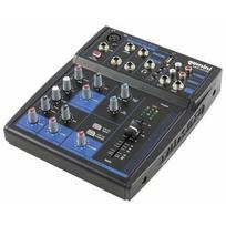Gemini Sound GEM-05USB 5 Channel Analog Audio Mixer – USB Playback – Bluetooth Streaming – Black | 747705007094 | 747705007094