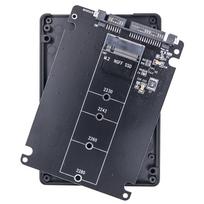 M.2 NGFF SSD į SATA3 išorinio kietojo disko dėžutė 6Gbps keitiklio adapterio kortelė Dvigubo naudojimo kietojo disko adapterio plokštė PC black