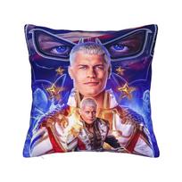 Cody Rhodes Wrestling  Pillow Cover  Novelty Pillow Case For Couch Sofa Bedroom Soft Pillowcases Gift 12x12Inch blue