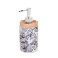Muilo dozatorius 5five Simply Smart Blackflora, 400 ml, juodai baltas
