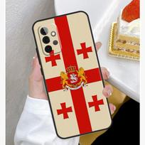 Georgia Flag Case For Samsung Galaxy A54 A34 A14 A15 A35 A55 A52 A32 A12 A51 A71 A33 A23 A13 A53 Coque Samsung A51 4G red