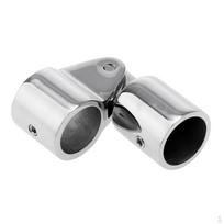 Marine Boat 316 Stainless 22mm Bimini Top Caps External Eye End Deck Hinge gray