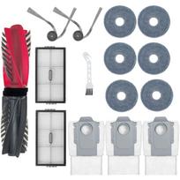 Accessories Kit For Roborock Saros 10R/Qrevo Curv 2 Pro/S9 MaxV Slim,Robot Vacuum Cleaner Replacement Spare Parts,Main Brush,Filter,Dust Bags,Mop Pads Kit 1 gray