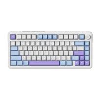 X85 mechaninė klaviatūra su slinkties ratuku, 75% trijų režimų (BT5.0/2.4G/USB-C) belaidė žaidimų klaviatūra, penkių sluoksnių paminkštintas pagrindas, RGB apšvietimo efektai, 5000 mAh baterija, karštai keičiamas palaikymas, PBT klavišų dangteliai, suderi