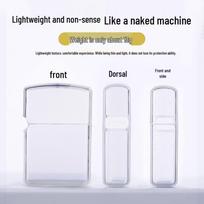 ZORRO Lighter Protective Drop-Proof Transparent Soft Case white