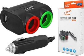 Ltc Automobilinis Adapteris 2 Lizdai/usb 120w, 12-24v, Juodas