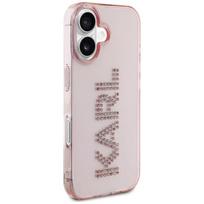 ĮSPŪDINGO DIZAINO KARL LAGERFELD IML RHINESTONES LOGO DĖKLAS, SKIRTAS „IPHONE 16“