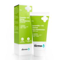The Derma Co Ceramide + Ha Intense Moisturizer Cream With Hyaluronic Acid | For Dry Skin | Repairs Dry & Dull Skin | Locks In Moisture | 50 G green