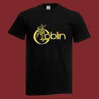 Goblin Graphic Logo Yellow Design Black T-shirt M black