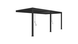 Pavėsinė Pergola Elegance Wall 3x6, tamsiai pilka