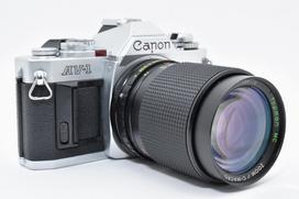 [USED] Canon AV-1 Silver SLR Film Camera w. Zoom 35-70mm f/3.5-4.5, Near Mint, From JAPAN
