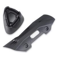 For SYM MMBCU NAGA DRG HUSKY ADX ADV 125 150 155 160 High Temperature Resistance Carbon Fiber Exhaust Pipe Cover  Tail Cover gray