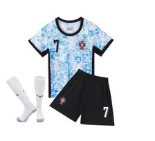 24-25 Portugalijos išvykos Nr.. 7 klubo futbolo marškinėliai Vaikams Suaugusiems Rinkinys Dydis 14-3XL Kvėpuojantis Greitai Džiūstantis Futbolo Uniforma L/180