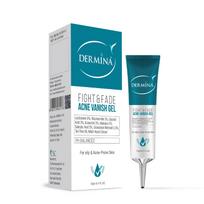 Dermina Fight & Fade Acne Vanish Gel | Niacinamide, Witch Hazel & Tea Tree | Reduces Pimples, Controls Oil, Fades Spots | Hydrating & Soothing Fo blue