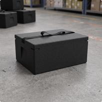 Insulated Cooler Box Lightweight Ice Chest for Caterers, Delivery Drivers 20L_Black
