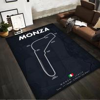 Monza Circuit Map Design on Rug Non-slip rug suitable for living room and bedroom sofas. 40x60cm( 15x23in ) white