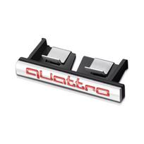 Quattro 3D logotipas Automobilio priekinės grotelės Ženkleliai Lipdukai Metalinis Quattro emblema Audi A4 B8 B6 B9 B7 A3 8P 8V 8L A5 Q7 S7 A6 C7 C6 C5 Q5 Quattro