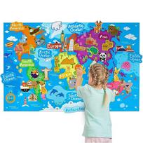 Felt Busy Board Set Montessori Educational Toy Farm Zoo Space Dinosaur Interactive Story Board Reusable Sensory Toy For Toddlers blue