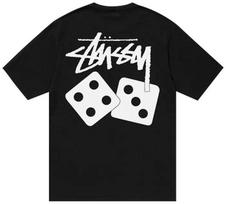 Stüssy 2023 kauliukų ir paršelio pigmentu dažyta marškinėlių unisex S white