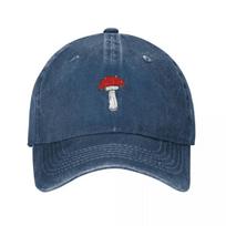 Amanita Muscaria The Redcap Mushroom Baseball Cap Trucker Cap Rugby Trucker Hat Hat For Man WomenS gray