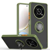 KEYSION Fashion Matinis skaidrus telefono dėklas, skirtas Honor X9 5G X30 Skaidrus smūgiams atsparus telefono dėklas, skirtas Huawei Honor Magic 4 Lite for Magic 4 armijos žalia spalva