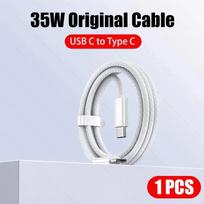 35 W greito įkrovimo laidas, skirtas Apple iPhone 15 Pro Max USB C iki C tipo įkroviklio laidas 15 Plus telefono priedams duomenų laidas 1m white