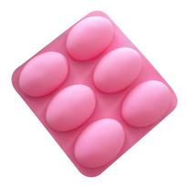 Oval Silicone Baking Mold Multifunctional Cake Baking Pan DIY Soap Making Supplies Easy to Demold and Clean Handmade Tools pink