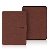 Kindle Paperwhite 543 dėklas Jaunimo leidimas Lino tekstūra Apsauginis dangtelis 558 Oda KPW5 (6.8) cloth pattern ruda