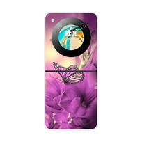 Dėklas ZTE Nubia Flip NX724J Skaidrus Kietas Sulankstomas Prabangus Dažytas ZTE Libero Flip 5G Nubia Flip 2 A404ZT Skaidrus Dangtelis For nubia Flip 2 black