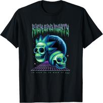 Rick And Morty To Live Is To Risk It All Skulls Poster T-Shirt XXXXL įvairiaspalvis
