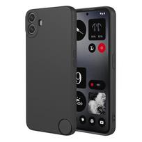 Lankstus skysto silikono TPU dėklas telefonams Nothing CMF Phone 2 Pro Phone 1 NothingPhone 2A Plus Apsauginis dėklas Fundas Coque Capa NothingPhone 2A Plus black