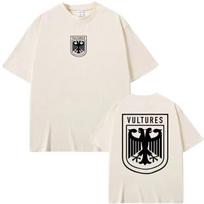 2026 Summer Rapper Kanye West Vultures New Music Album Graphic T Shirts Unisex Hip Hop Fashion Casual 100 Cotton Y2k Shirt M white