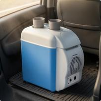 7.5L Mini Fridge 12V/220V Dual Electrical Potential Compact Size Electric Chiller and gray