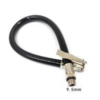 Oro kompresoriaus žarna Pripūtimo žarna Padangų slėgio žarna Lankstus silikoninis dizainas black 9.5MM alloy