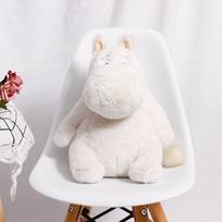 25Cm Kawaii Anime Moomins Series Sitting Posture Plush Toy Cartoon Character Cute Stuffed Toy Exquisite Sleeping Pillow Gift 25cm white