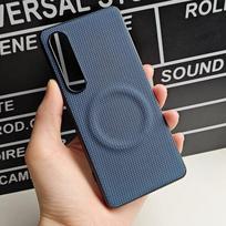 For Sony Xperia 1 VII Case Magnetic Magnets Nylon Woven Matte Leather Skin-friendly Cover For Xperia 1Vii 2025 Shockproof Shell Xperia 1 Vii 2025 žalia