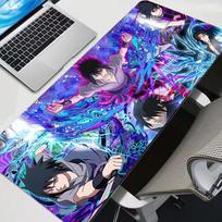 Stalo kilimėlis Juoda ir balta pelės padėkliukas Anime N-naruto pelės padėkliukas PC priedai Žaidėjo klaviatūros padėkliukas Sasuke Uchiha Žaidimų prailginti kilimėliai 30x80cm