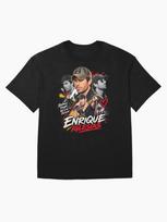 Enrique Iglesias ENRIQUE bailamos šį vakarą mes gyvename amžinai Per dideli marškinėliai M juoda