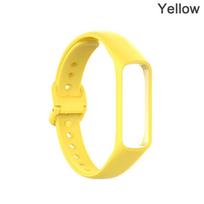 Soft Rubber Adjustable Smart Bracelet Replacement Watch Band Fit E Silicone Strap geltona