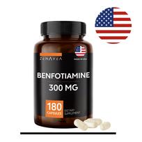 Benfotiamine 300mg Vitamin B1 Thiamine Fatigue recovery, heart, kidney, cognitive improvement, energy increase 180 tablets 1 pc