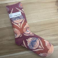 Geras Namas: Retro aliejinės tapybos vidurio blauzdos prabangios prancūziškos moteriškos kojinės One Size 36-40 gray