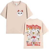 Anime Dandadan Spausdinti Marškinėliai Japoniški Turbo Senelė Manga Mada Per dideli Marškinėliai Vintažiniai Aukštos Kokybės Medvilniniai Marškinėliai Streetwear 3XL white