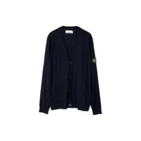 Stone Island Solid Color V-Neck Pattern Printed Loose Embroidered Long Sleeve Knit Sweater Men sweater Navy-Blue 7915511C4-V0020 XXL black